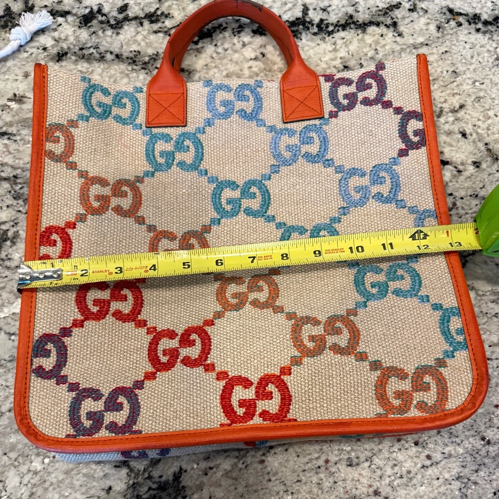 Authentic Gucci Multicolor Canvas Tote Bag - Picture 7 of 10